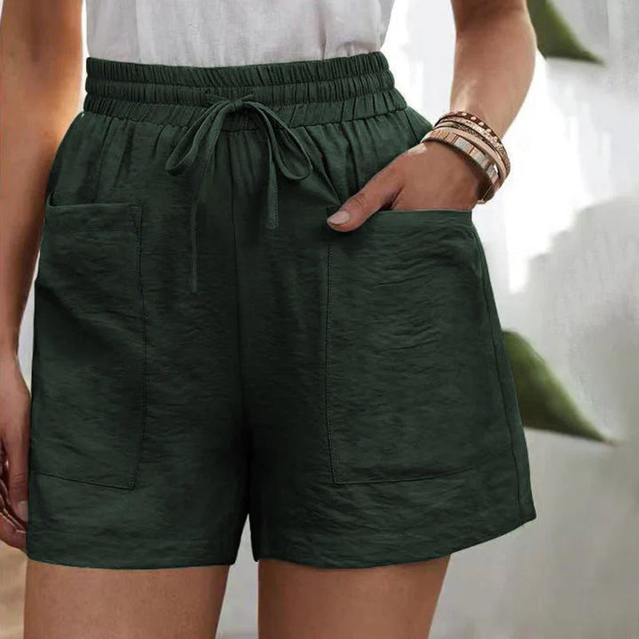 Emily™ | Casual Shorts med Lommer