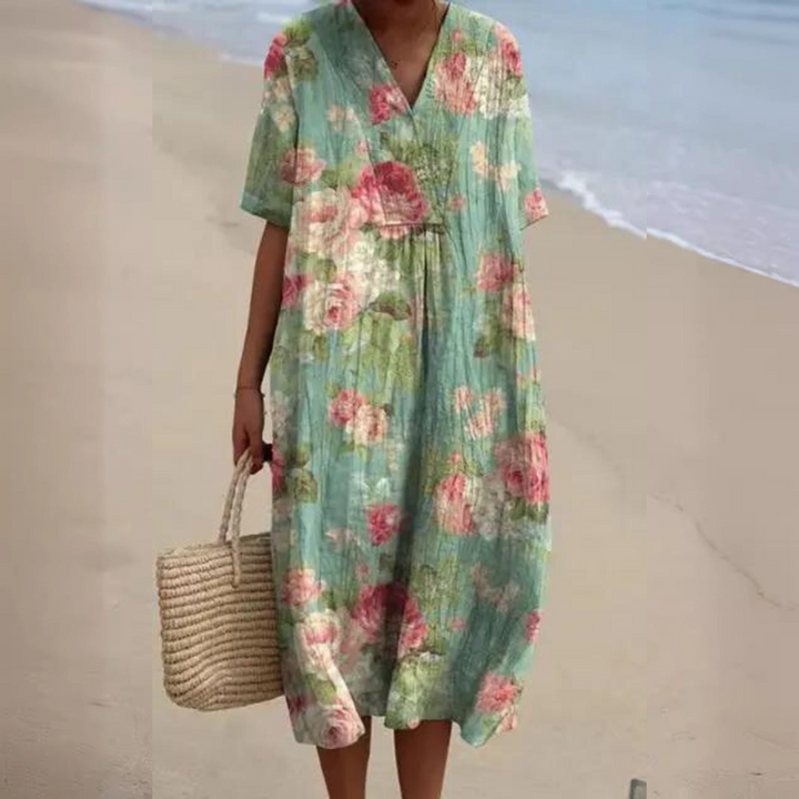 Andrea™ | Vintage Boho Midikjole