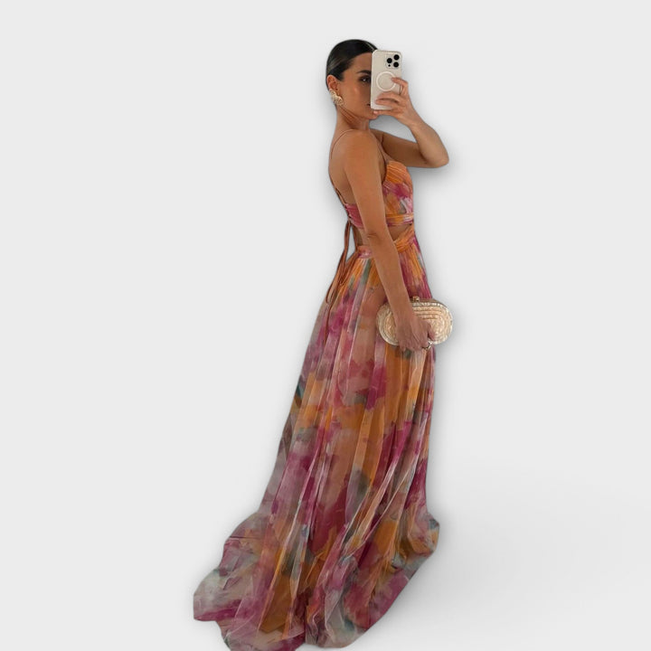 Annai™ | Elegant Mesh Maxikjole