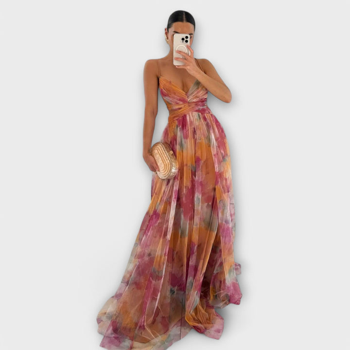 Annai™ | Elegant Mesh Maxikjole