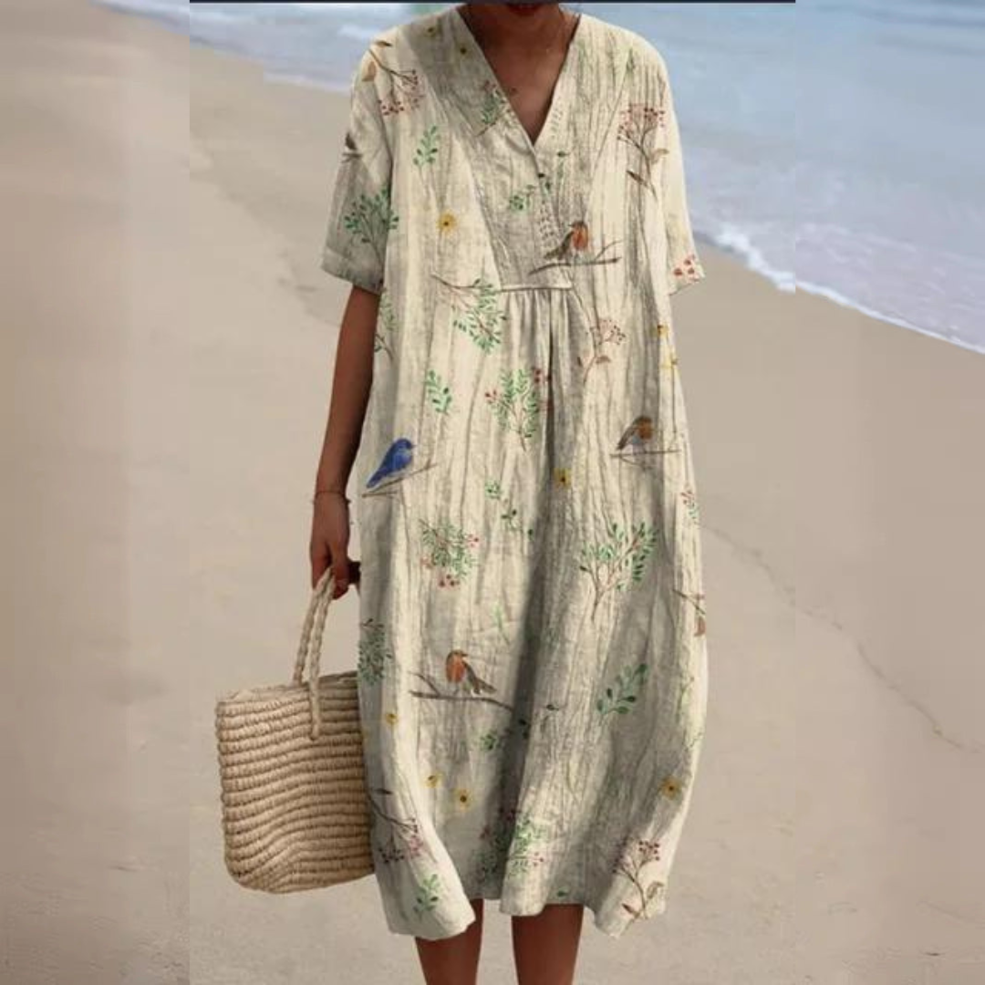 Andrea™ | Vintage Boho Midikjole