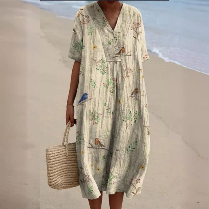Andrea™ | Vintage Boho Midikjole