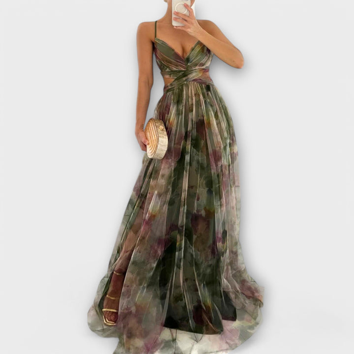 Annai™ | Elegant Mesh Maxikjole