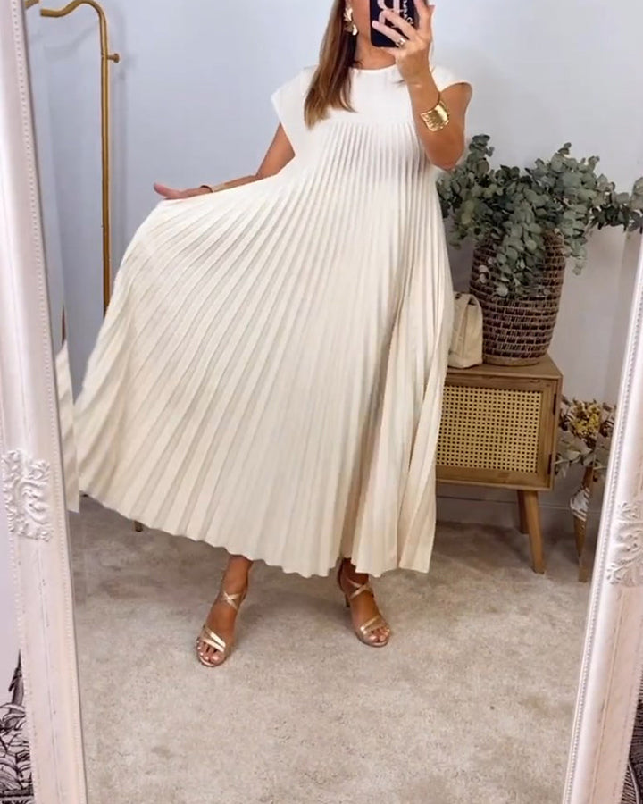 Amalia™ | Trendy Ærmeløs Plisseret Kjole