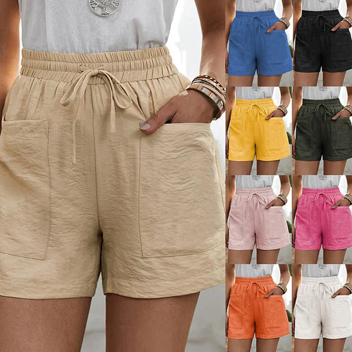 Emily™ | Casual Shorts med Lommer