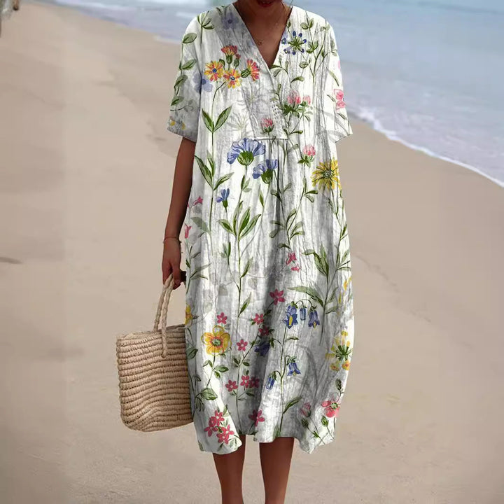 Andrea™ | Vintage Boho Midikjole