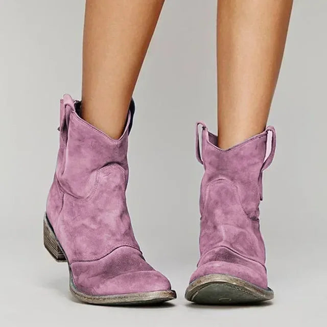 Chloe™ | Vintage Cowboy Ankelstøvler