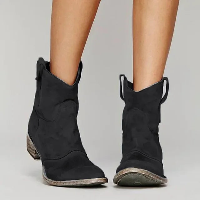 Chloe™ | Vintage Cowboy Ankelstøvler