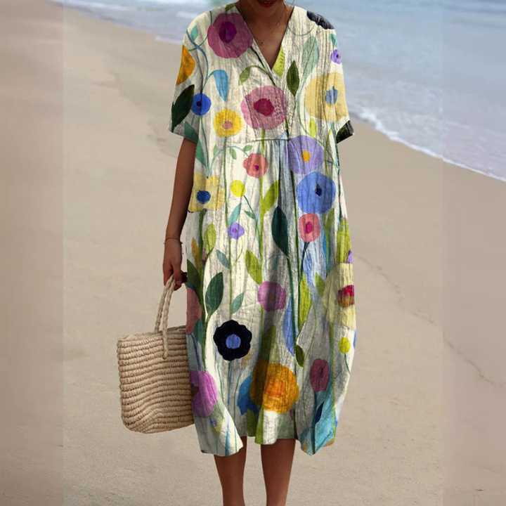Andrea™ | Vintage Boho Midikjole