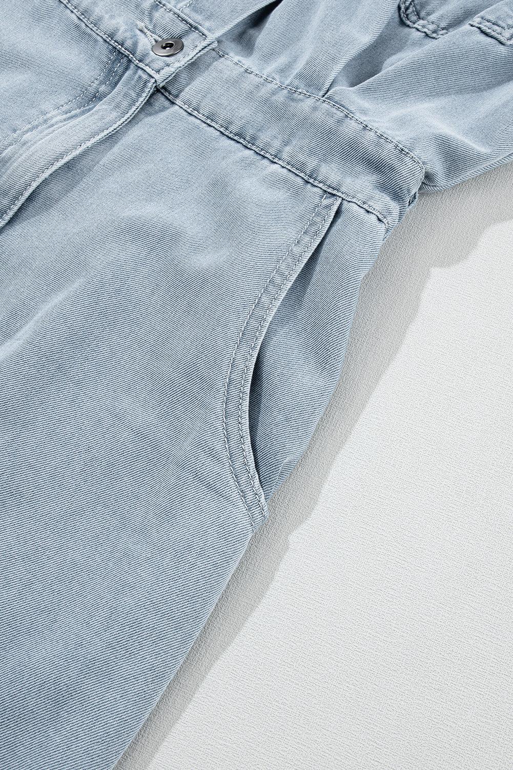Emma™ | Elegant Denimkjole med Korte Flagermusærmer