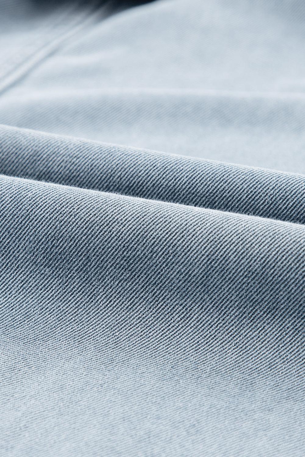 Emma™ | Elegant Denimkjole med Korte Flagermusærmer