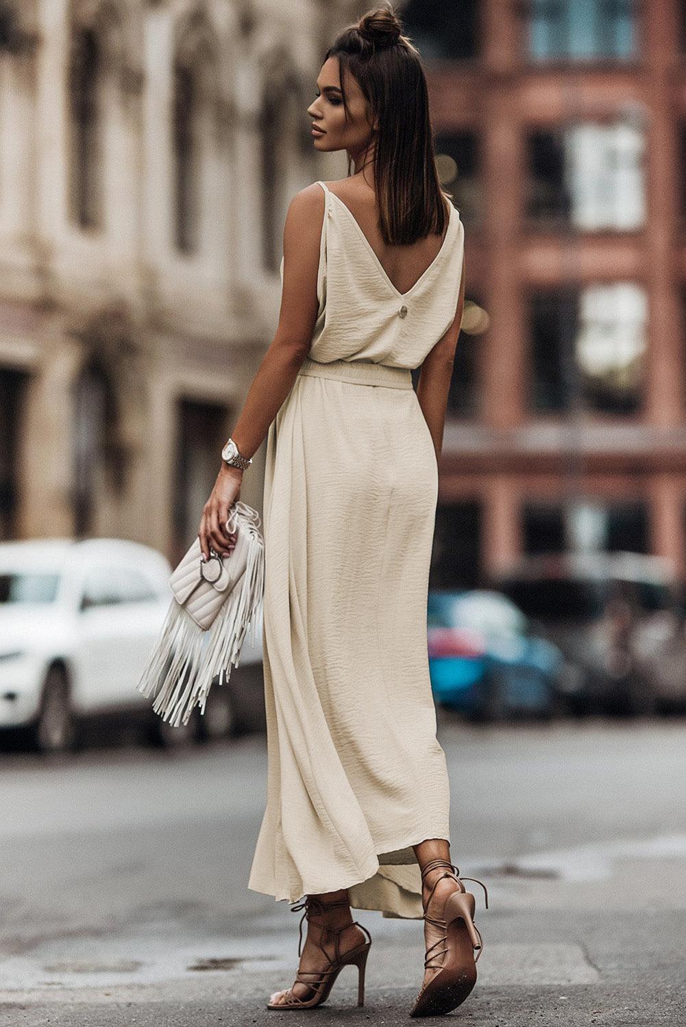 Anna™ | Elegant Maxi-Kjole med Bælte