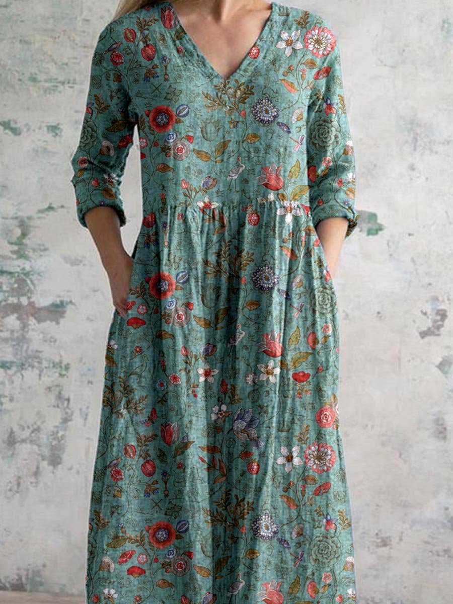 Yasmin™ | Blomstret Maxikjole