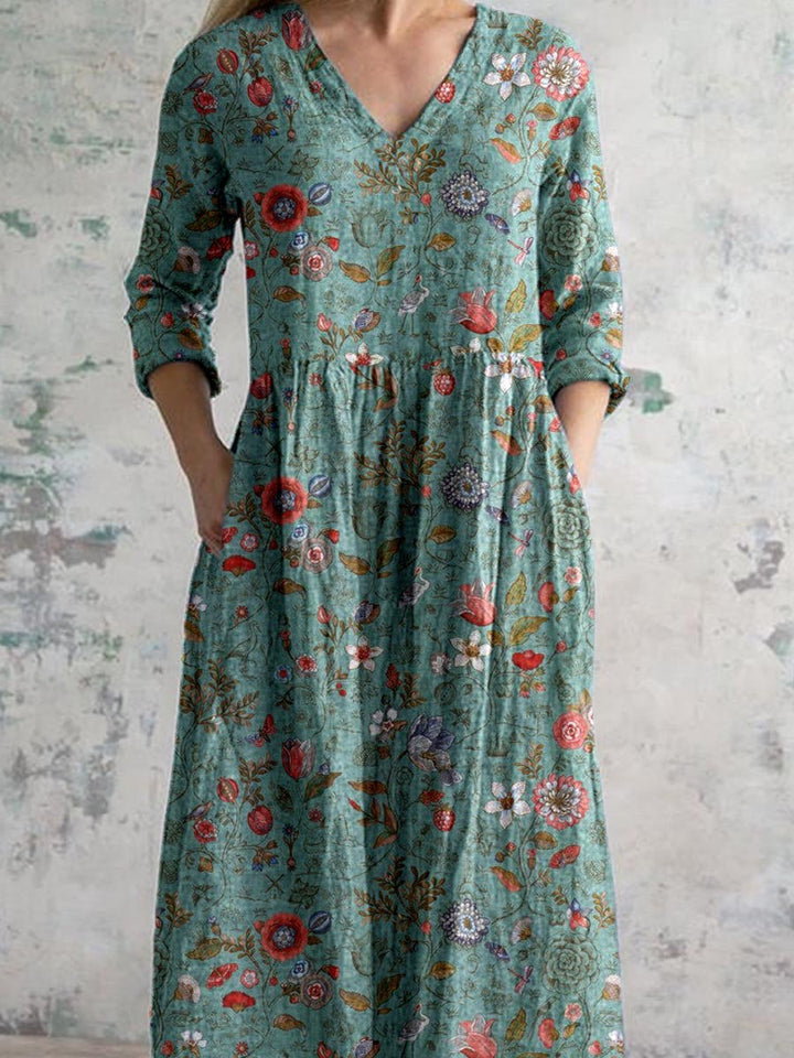 Yasmin™ | Blomstret Maxikjole