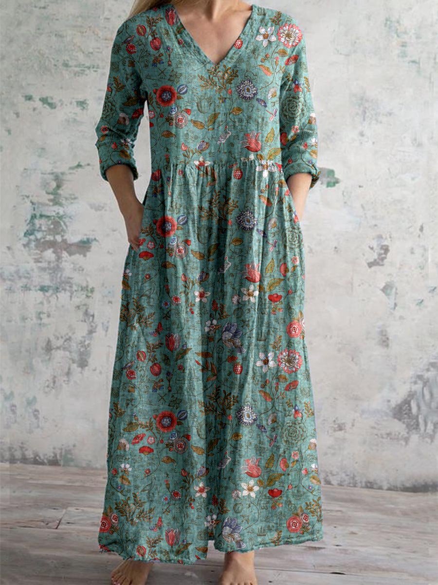 Yasmin™ | Blomstret Maxikjole
